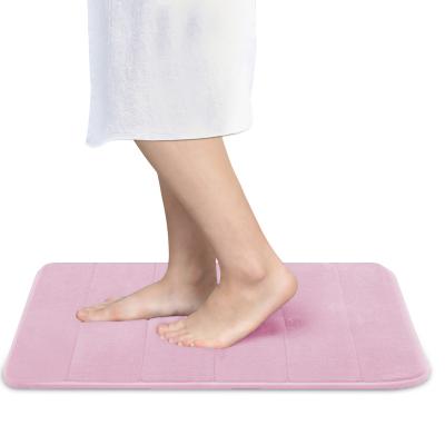 China Sustainable Bath Mat Extra Large Anti Slip Memory Foam Absorbent Bath Mat for sale