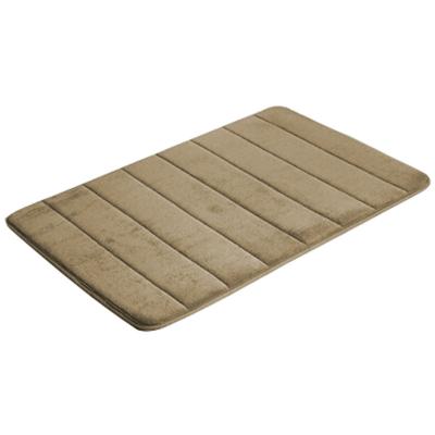 China Custom Made Sustainable Cheap Embossed Shapes Bathroom Floor Super Absorbent Memory Foam Bath Mat for sale