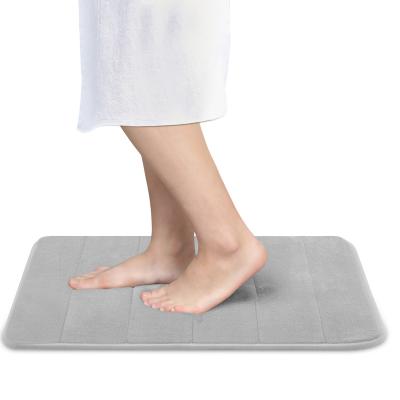 China Sustainable Manufacturers Supply Anti Slip Bath Cover Printed Floor Memory Foam Bath Mat for sale