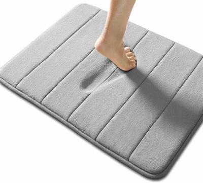 China 2022 New Design Sustainable Modern Simplicity High Quality Memory Foam Bath Mats Non Slip Bath Mat for sale