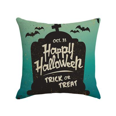 China 2022 Factory Direct PORTABLE Halloween Hugging Pillow Cover Cartoon Letter New Product Canvas Cushion Cover Sofa Pillow Cover for sale