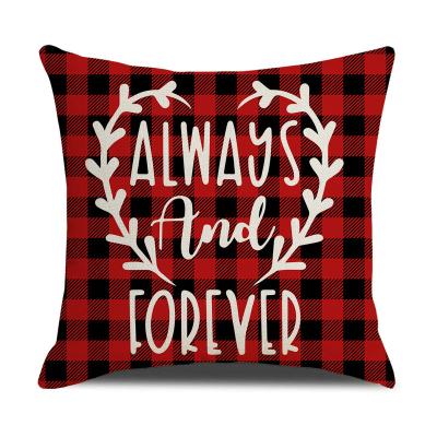 China PORTABLE Pillow Case Sofa Cushions Pillow Cover Decorative Valentine's Day Letter Love Cushion Cover 45x45 Polyester for sale