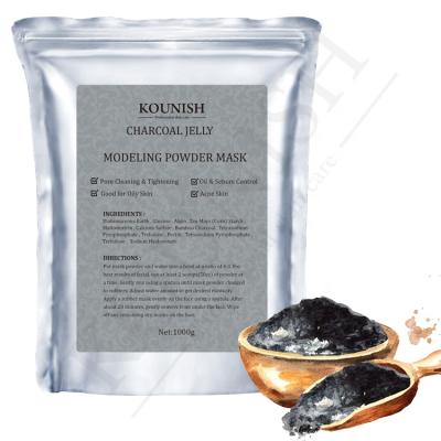 China Korea Beauty Facial Nourishing Black Bamboo Powder Cleansing Skin Care Cool Jelly Charcoal Peel Off Face Mask for sale