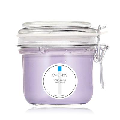 China Moisturizer OEM Korea Private Label Treatment Acne Oil Control Purple Face Care Clay Mask for sale