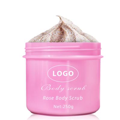 China Exfoliator Private Label Beauty For Dry Skin Care Polish And Nourish Whiten Rose Body Scrub for sale