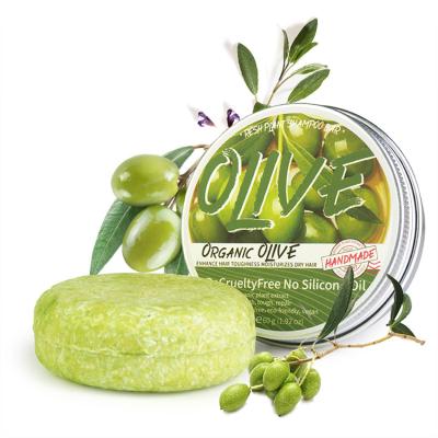 China Private Label Olive Oil Extract Anti-Hair Loss Shampoo Bar OEM Base Cleansing Handmade Soap For Washing Hair for sale