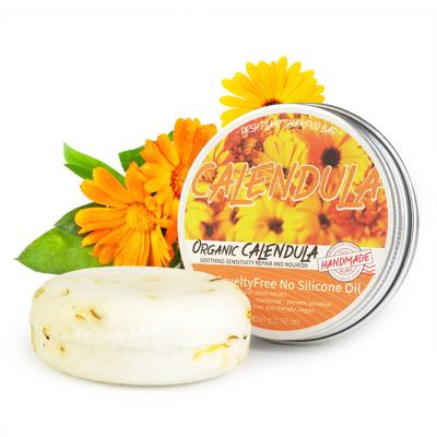 China Dramatically Repair Damaged Hair Organic Private Label Daily Use Smoothing Dry Hair Care Calendula Shampoo Soap for sale