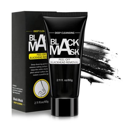 China Natural Moisturizer Private Label Korean Skin Care Charcoal Treatment Blackhead Remover Black Nose Mask for sale