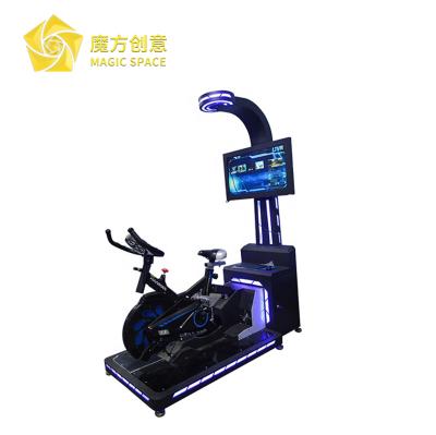 China Motion Platform Computer System VR Ride Cycle Game Racing Car VR Electric Bicycle L1700xW800xH2230mm for sale