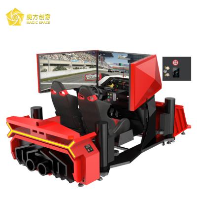 China Space Magic Virtual Reality 9d VR Driving Simulator Driving Game Machine 4d Car Racing Simulator L3.5*W2.36*H1.6m for sale