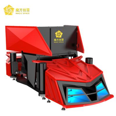 China Amusement parks latest China design 9d vr 3 screens racing car simulator for indoor amusement park for sale