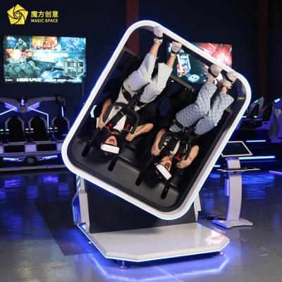 China New Arrival 9D VR 360 Metal 2 Seats Experience Roller Coaster Fly Simulator VR Game Machine For Mall Amusement Park for sale