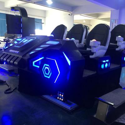 China 6dof motion platform 6seats 9d vr starship movie vr cinema for hot sale L3.12*W2.39*H1.67m for sale