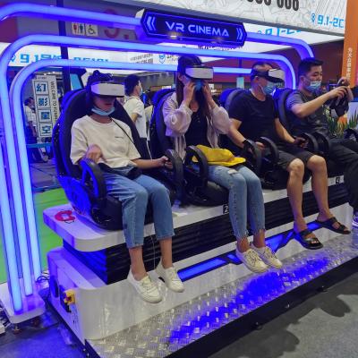 China 360 degree viewing platform 4 seats 9d virtual reality cinema 9d vr cinema for christmas event L3.12*W1.65*H2.2M for sale