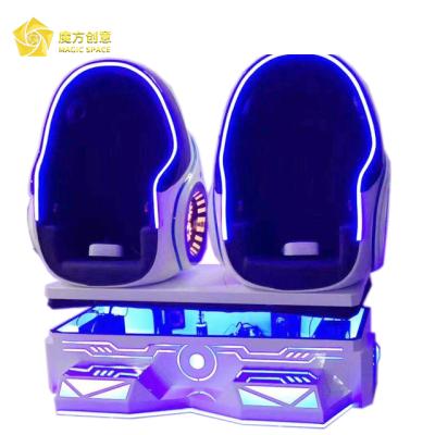 China (quick wind+hatchback+ear vibration+leg+jet) Nice magic space design double seats virtual reality VR movie simulator 9D VR EGG cinema for sale