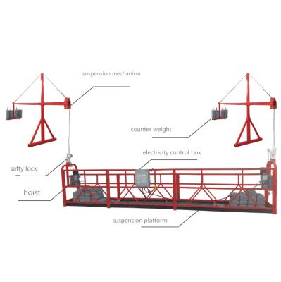 China Chinese Q235 Steel / ZLP800 Aluminum Alloy Suspended Platform Whole Set And Spare Parts for sale