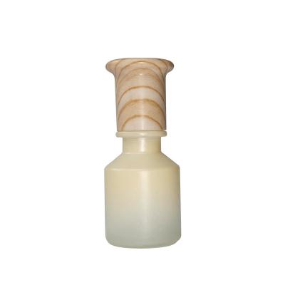 China Factory supply 50g 40ml 100ml 120ml glass bottle cosmetic wholesale bamboo cosmetic lotion pump bottles for sale