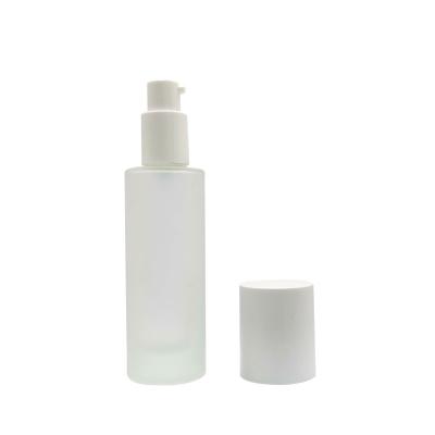 China China Cosmetic Manufacturer Luxury Customization 50ml Frosted Pump Spray Bottle Cosmetic Glass Bottles for sale