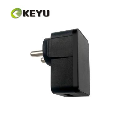 China Mobile Phone 6W 5V 1.2A 1A India Plug Charger With India BRI Certificate Single Port USB Wall Charger for sale