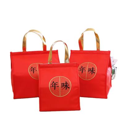 China Double Layer Waterproof Beautiful Appearance Customized Intensified Pizza Food Delivery Picnic Insulated Bag For Women for sale