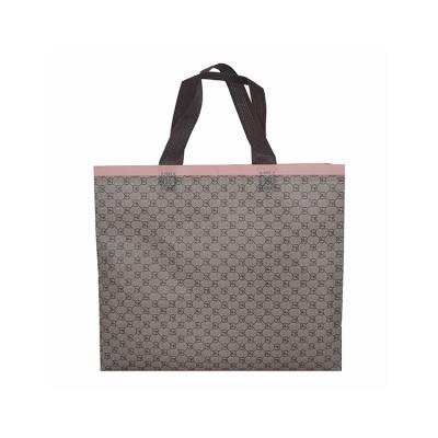 China Eco-friendly high quality customized laminated nonwoven bag with GD logo printed, pp ultrasonic shopping nonwoven bag for sale