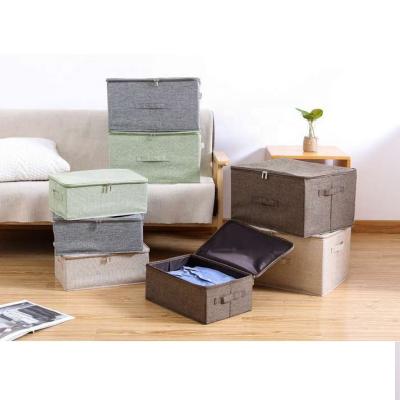 China 4 Color Style Storage Box Organizer Large Clothes Sustainable With Zipper for sale