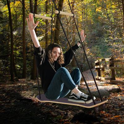 China Modern Amazon Hot Sales Swing Surfing Chair Garden Wood Skateboard Swing And Slide for sale