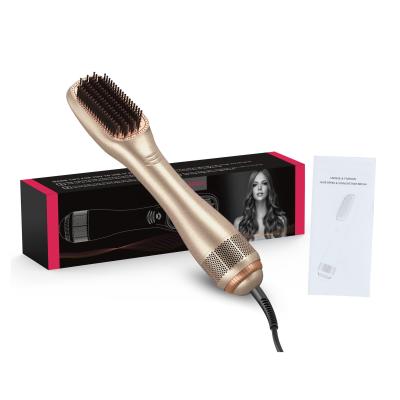 China Whole Sale Hot Selling 3 Round Hot Hair Styler Airbrush in 1 Hair Dryer and Straightener Bursh for All Hair Types for sale