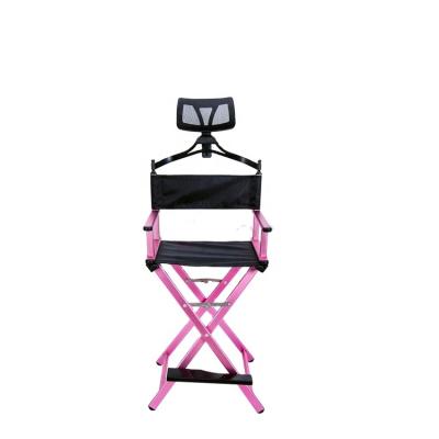 China Lightweight Foldable Professional Makeup Artist Chair Functional Barber Chair with Headrest for sale