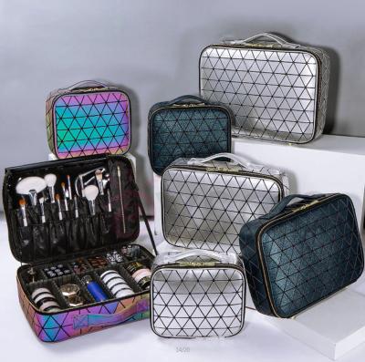 China Professional Keyson Fashion Travel Cosmetic Bag Private Label Cosmetic Case Makeup Bags for sale