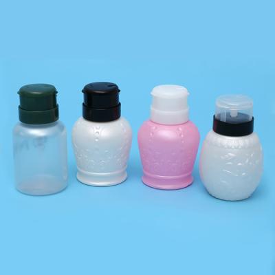 中国 Squeezing Sprayers Good Selling Mini Plastic Nail Polish Remover Container Pump Bottle Pictures 販売のため