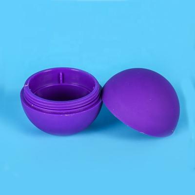 China NEW BEAUTY PACKAGING design skin care product containers body cream lip balm jar ball shape plastic container for sale