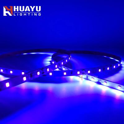 China Currency Validation UV LED Light 2835 300LEDs 395nm-405nm Blacklight Waterproof IP20 Strip 16.4FT/5M For DJ Bar Club Party Decor for sale