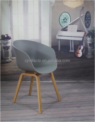 China Leisure Chair Plastic And Wooden Chair for sale