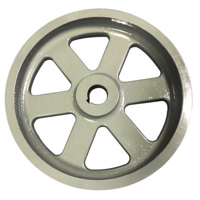 China Black Customized Resin Sand Casting Gray Iron Coating Pulley Wheel for sale