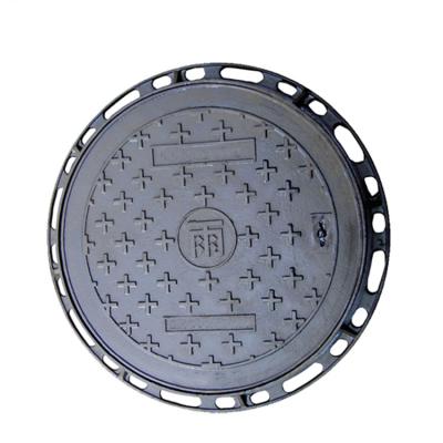 China High Quality Construction Porcelain Manhole Cover Heavy Duty Cast Iron / Malleable Iron Manhole Cover for sale