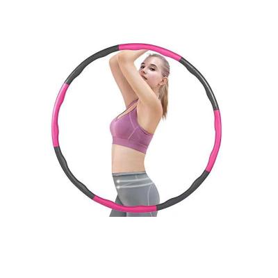 China Smart Polynesian Dance Weight Adjustable Plastic Fitness Stainless Steel Detachable Detachable Circle Hoop For Adults Weight Loss for sale