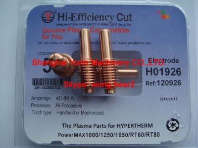 China 120926 electrode for HYPERTHERM Powermax 1000/1250/1650 for sale