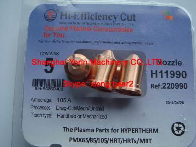 China 220990,220930,220991 nozzle for HYPERTHERM Powermax105 for sale