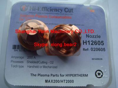 China 020605,020616,020690,020615 nozzle for HYPERTHERM MAX200/HYSpeed HT2000 for sale