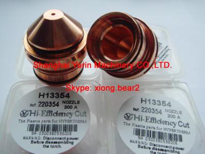 China 220354,220646 nozzle for HYPERTHERM HPR260/HPR260XD for sale