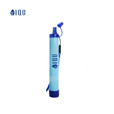 China Hotel Outdoor camping hiking water filter personal purifier straw portable emergency survival kit remove 99.999% bacteria for sale