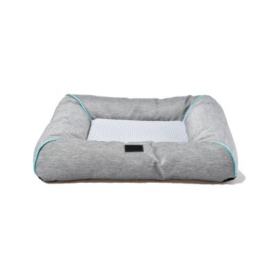 China Travel Zippered Washable Breathable Cooling Dog Bed for sale