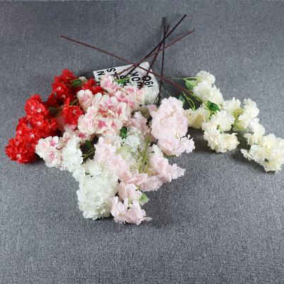 China Party simulation Cherry Blossom artificial flower wedding arch ceiling ceiling living room decoration simulation flower for sale