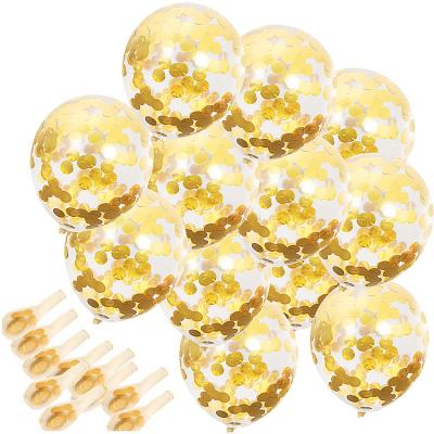 China 12 inch wedding decoration birthday party decoration latex balloons gift toy with glitter balloons for sale