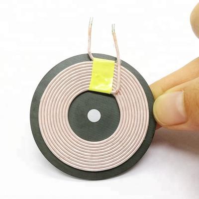 China Supply Bifilar coil Insulated Copper Wire Winding Coil Inductor Wireless charging coil with ferrite For Transmitter for sale