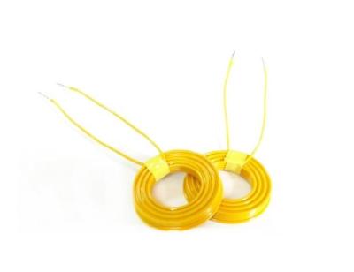 China Supply magnetic Induction copper coil air coils with yellow PA plastic shell inductor coil for sale