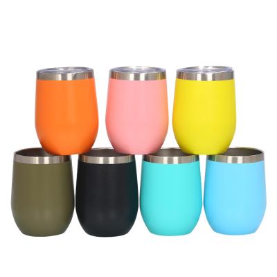 China Custom Made Viable Wholesale 12oz Double Wall Stainless Steel Hot And Cold Tumbler Bulk Coffee Cups for sale