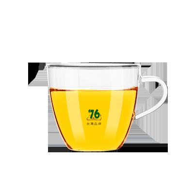 China 76 Household Sustainable Small Heat Resistant Glass Tea Cup With Transparent Handle for sale