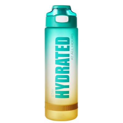 China Newest 32oz Cheapest Sustainable Water Recycling Tritan Plastic Water Bottle BPA Free Plastic Tumbler Sports Jogger for sale